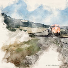 Load image into Gallery viewer, If I Could Ride a Train series - 8x8 Metal Photo Tile
